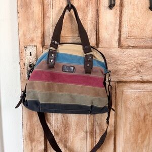 K2 Classic Fashion Striped Multi-Color Purse